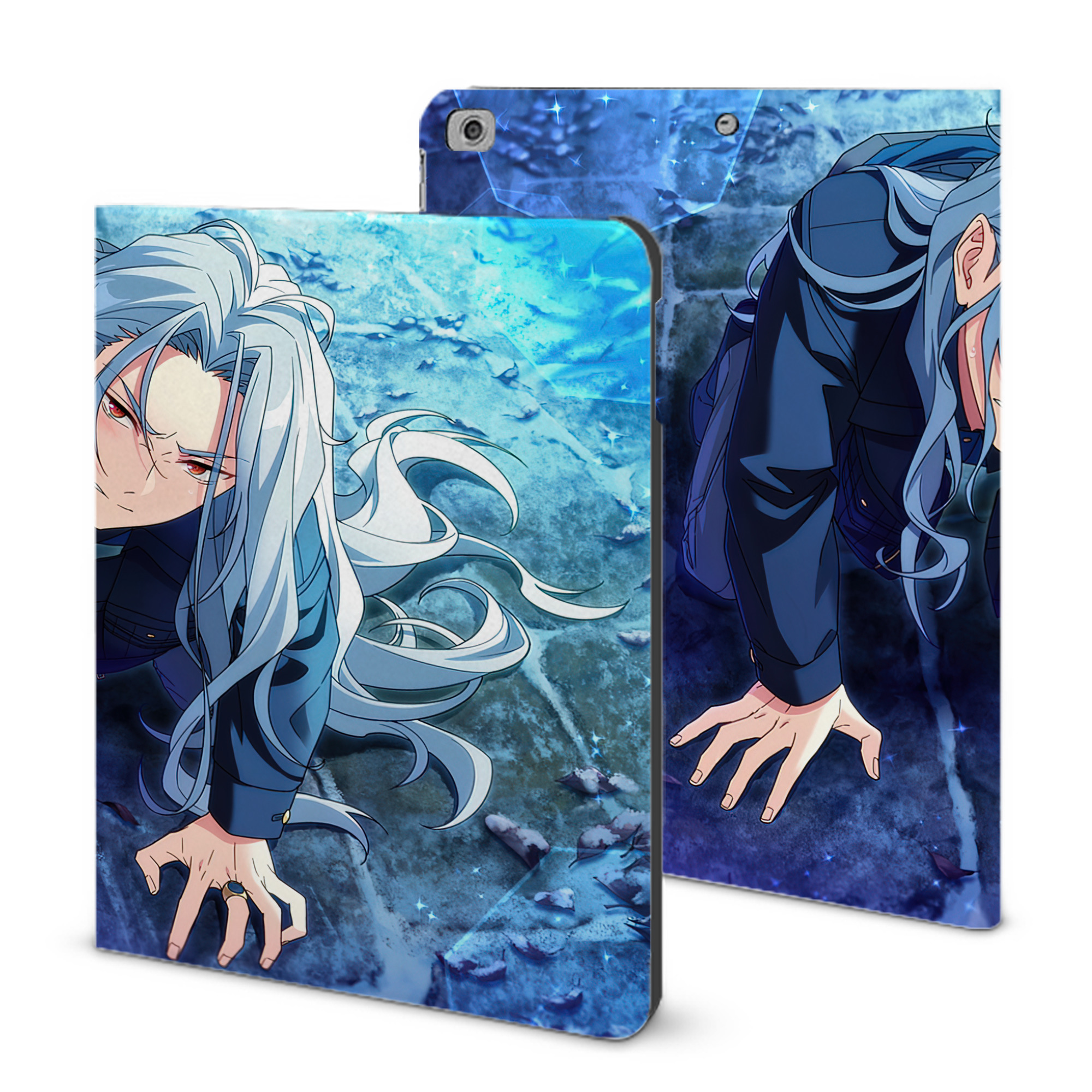 （画像用） あんさんぶるスターズ! Ensemble Stars IPad ケース ブック型 PUレザー TPU 耐衝撃 軽量 薄型 ペン収納なし 全面保護 IPad 各モデル対応